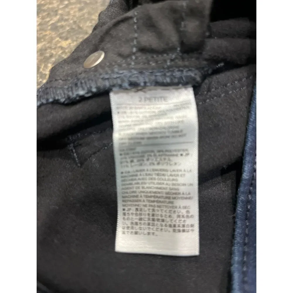 Banana Republic Skinny Fit‎ Dark Blue Denim Jeans Mid Rise Petite 26/2 EUC